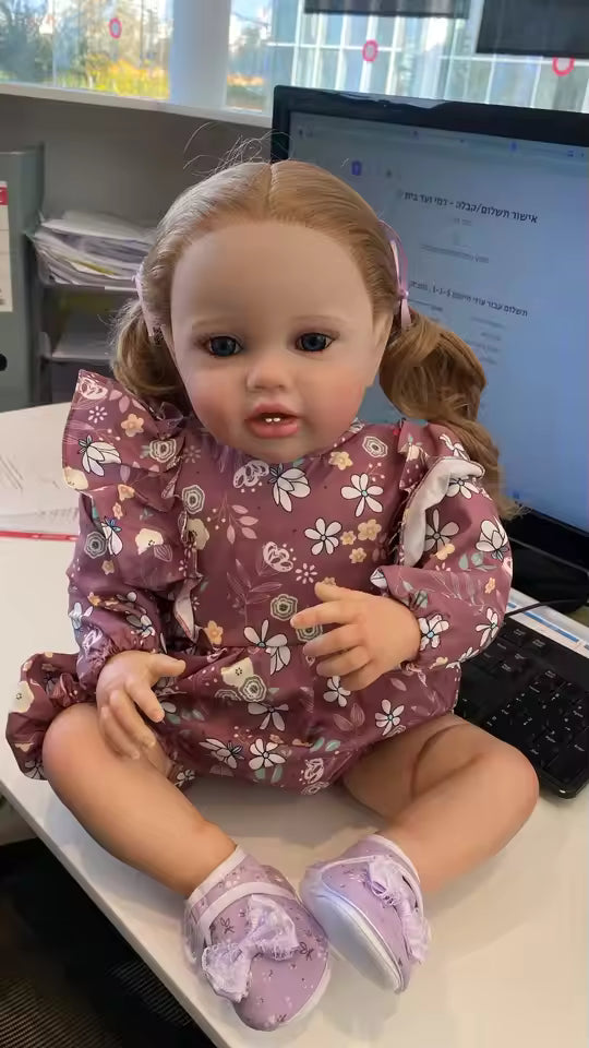 Lottie 60 cm – realistyczna lalka Reborn księżniczka z ręcznie implantowanymi włosami
