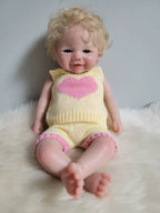 Lalka Reborn Vivienne 33 cm – blond włosy, pełne miękkie ciało silikonowe