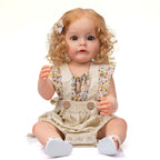 Lalka Reborn Sue-Sue 55 cm – silikonowa lalka niemowlęca z ręcznie wszczepianymi włosami