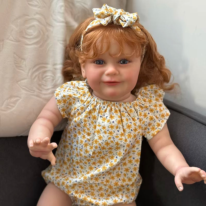 Zoe 60 cm – realistyczna lalka Reborn z ręcznie implantowanymi włosami