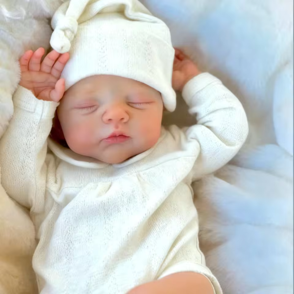 Irys 31 cm – realistyczna lalka reborn dziewczynka z pełnego silikonu
