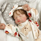 Lalka Reborn Rosie 48 cm – śpiące niemowlę z miękkim materiałowym korpusem