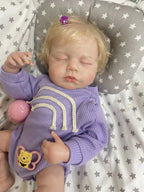 Lalka Reborn 48 cm – śpiące niemowlę z miękkim materiałowym korpusem