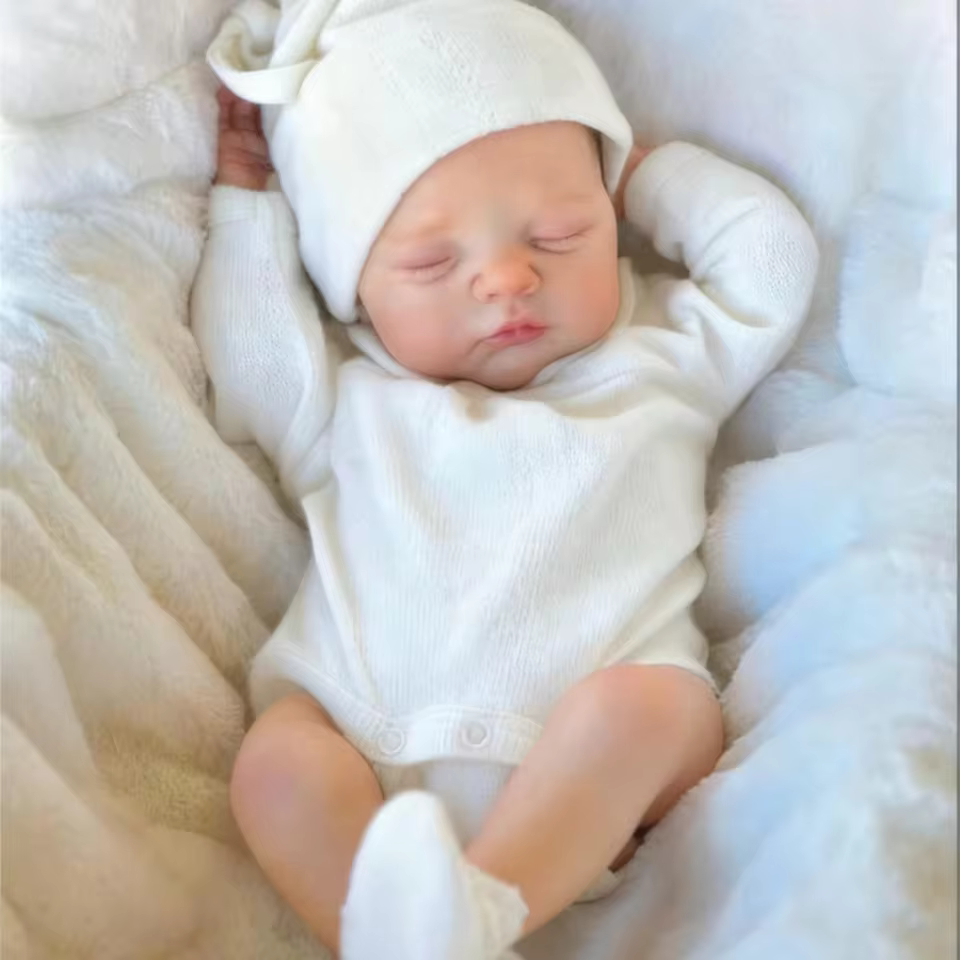 Irys 31 cm – realistyczna lalka reborn dziewczynka z pełnego silikonu