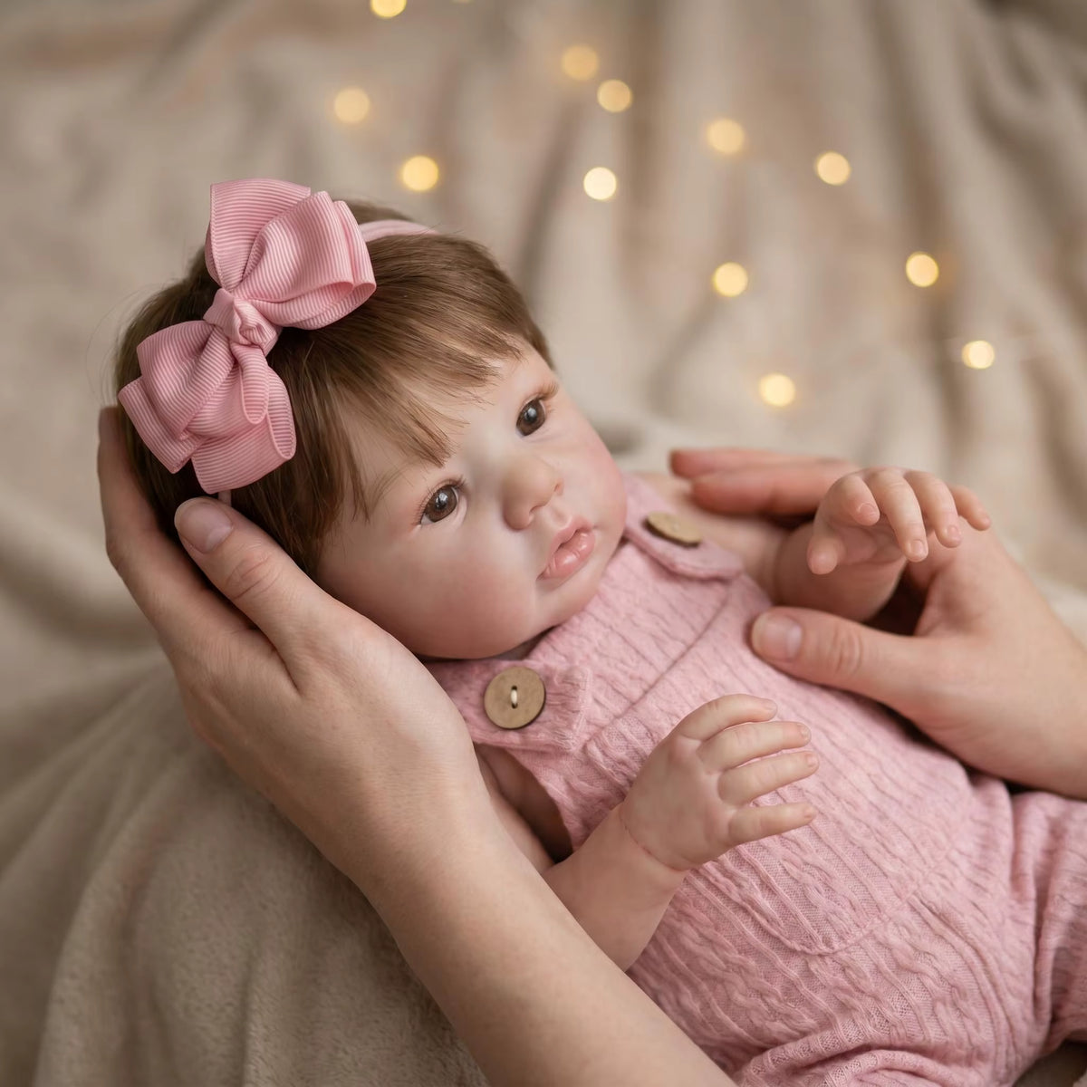 Lalka Reborn Sara 49 cm – realistyczna dziewczynka z miękkiego winylu