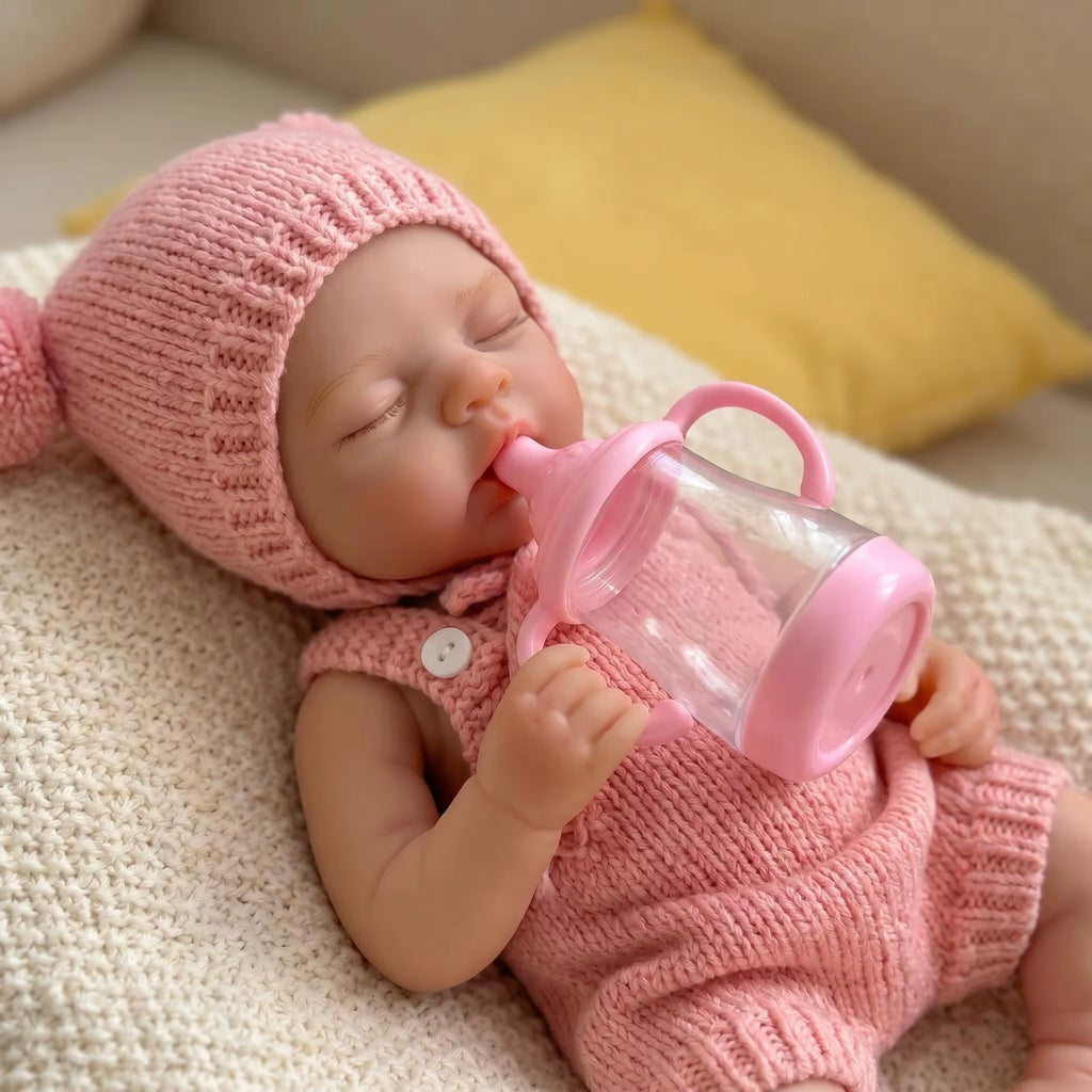 Lalka Reborn Iris 30 cm – miękka lalka niemowlęca z pełnego silikonu