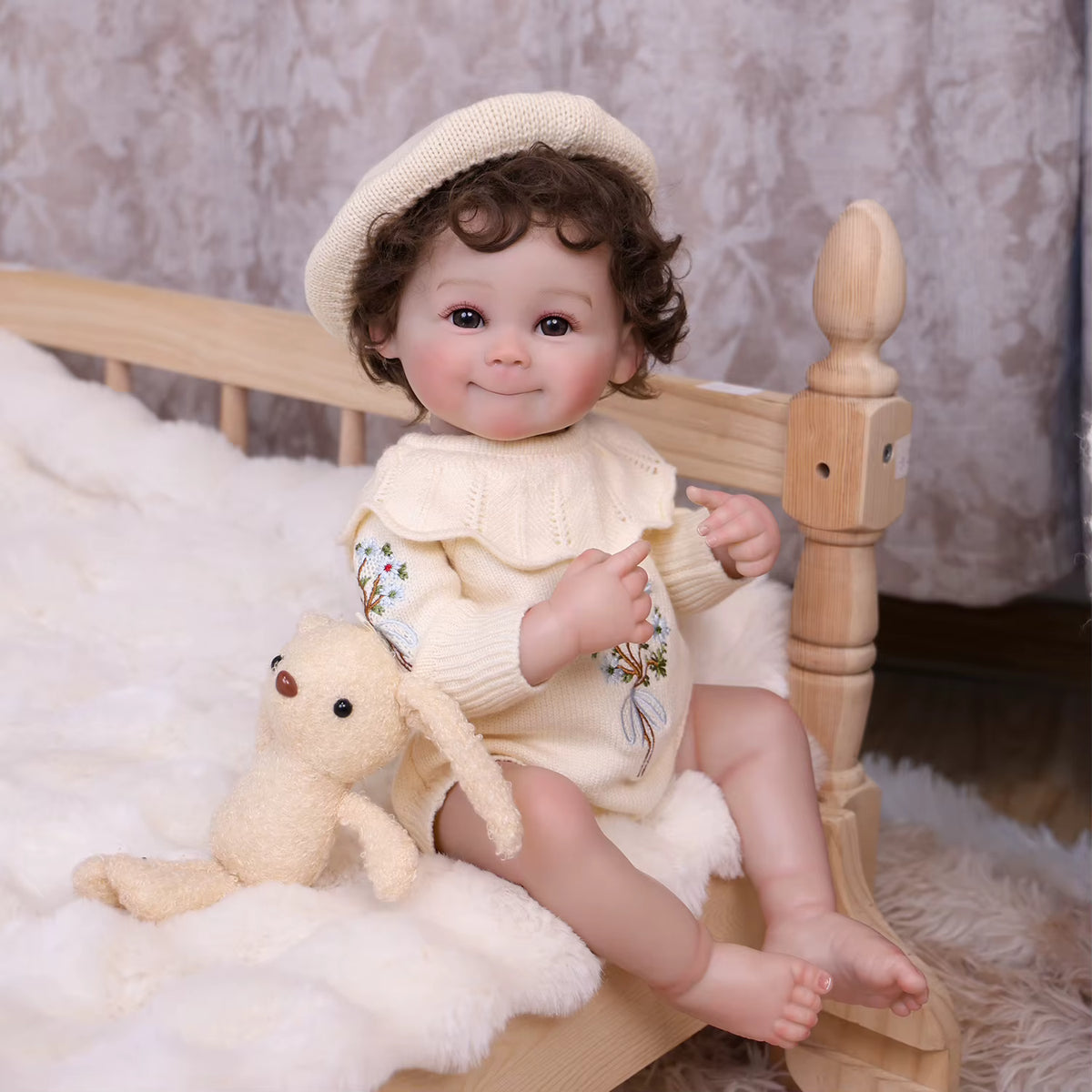Lalka Reborn Camri 50 cm – realistyczna dziewczynka z pełnego silikonu winylowego