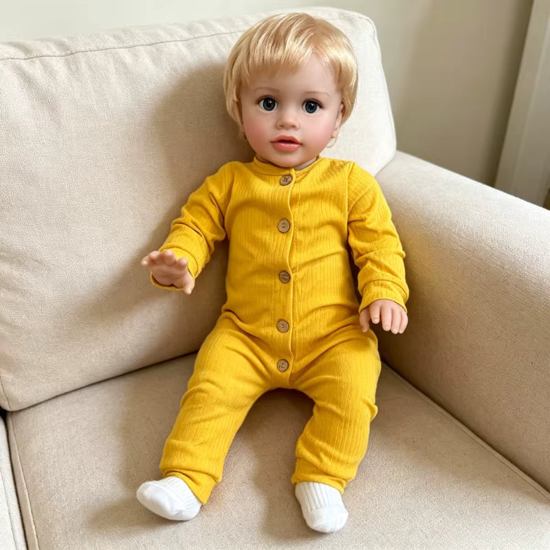 Lalka Reborn Pippa 66 cm – realistyczna dziewczynka z blond włosami
