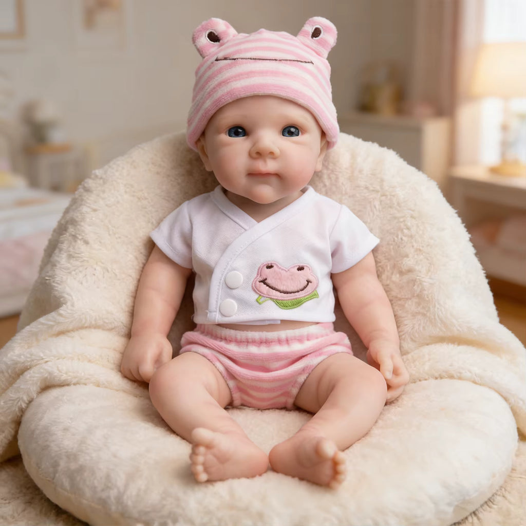 Lalka Reborn Bettie 30 cm – miękka lalka niemowlęca z pełnego silikonu