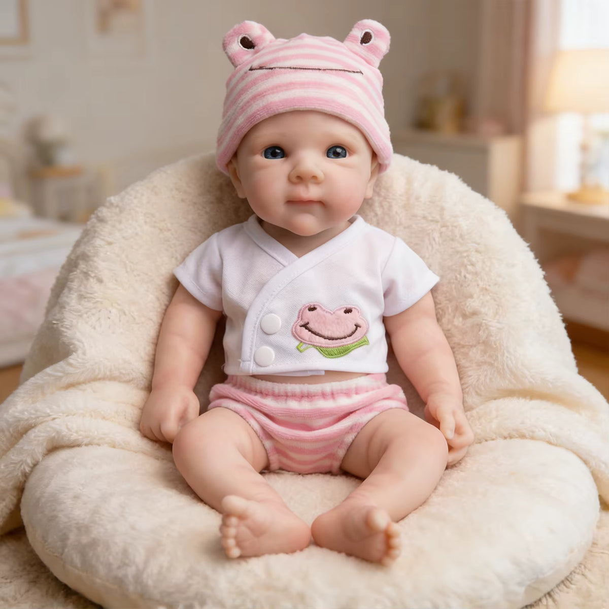Lalka Reborn Bettie 30 cm – miękka lalka niemowlęca z pełnego silikonu