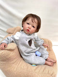 Lalka Reborn Willow 70 cm – realistyczne niemowlę z niebieskimi oczami