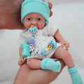Mini Lalka Reborn 7 cali – śpiące niemowlę z miękkiego silikonu