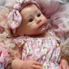 Lalka Reborn Sofia 45 cm – realistyczna dziewczynka z otwartymi ustami