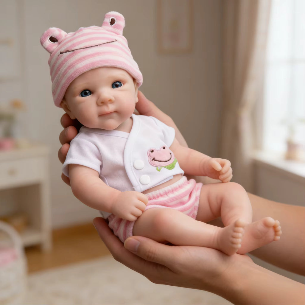 Lalka Reborn Bettie 30 cm – miękka lalka niemowlęca z pełnego silikonu