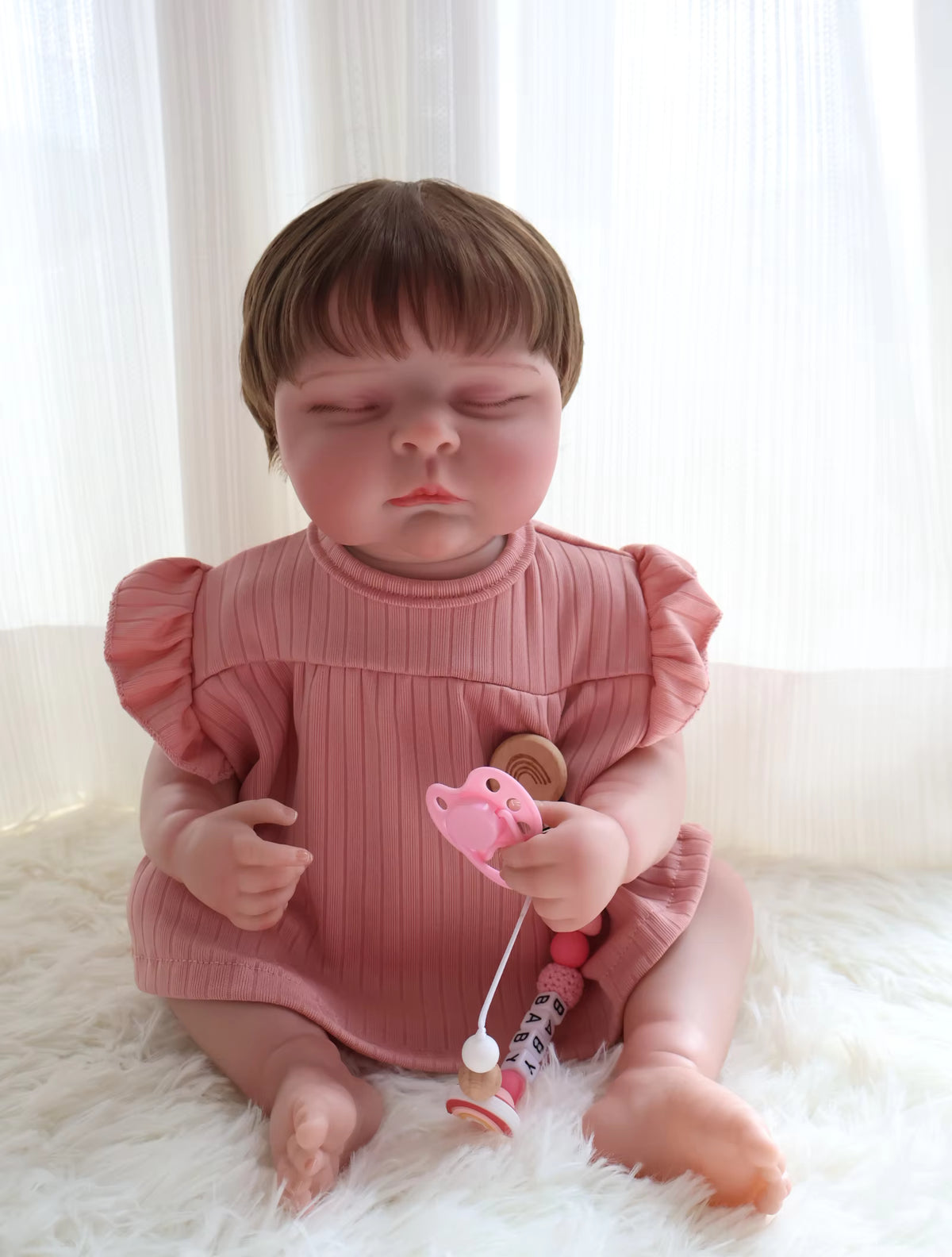 Lalka Reborn Mila 50 cm – realistyczne niemowlę z miękkim korpusem