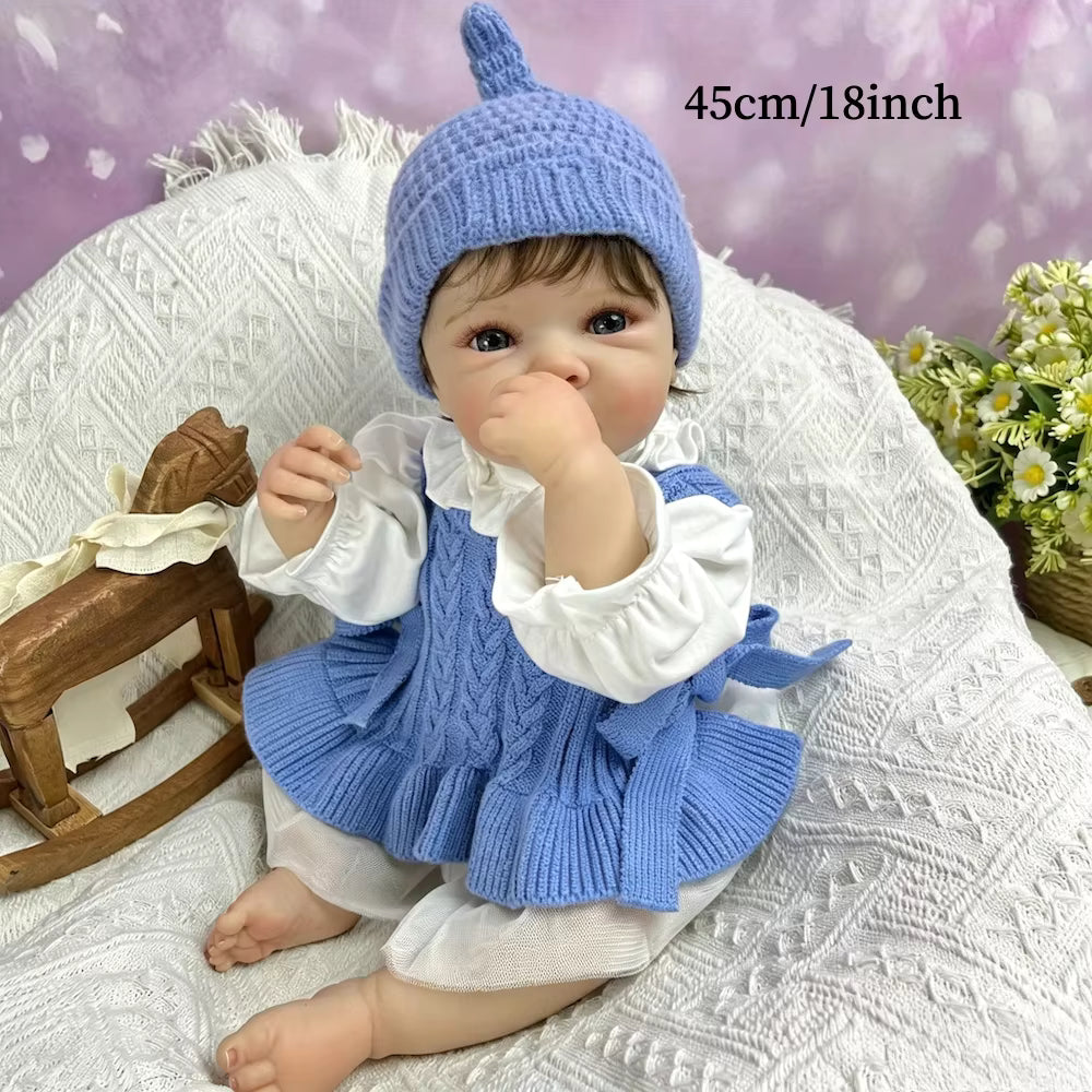 Lalka Reborn Bettie 45 cm – realistyczna lalka niemowlęca z pełnego winylu