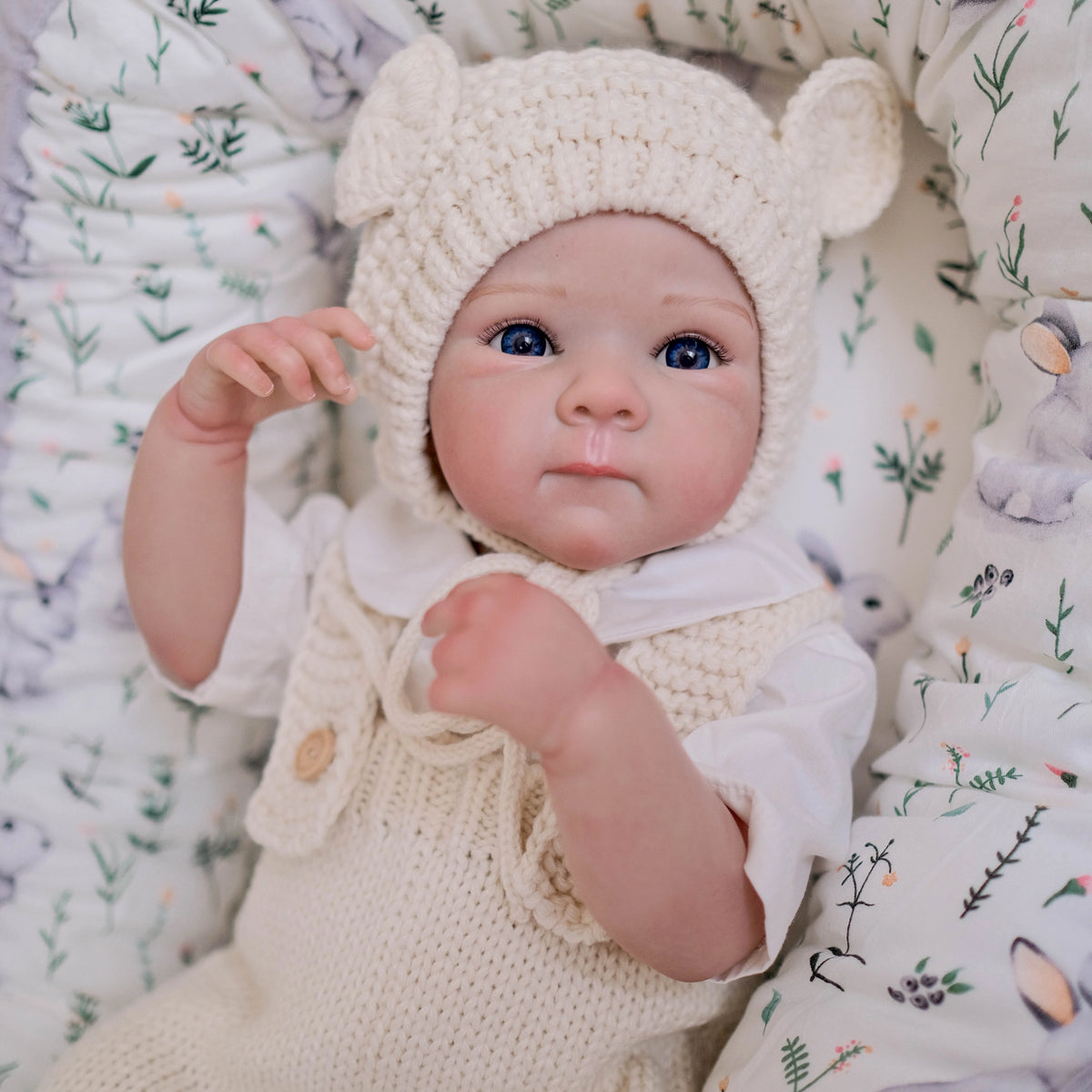 Lalka Reborn Bettie 48 cm – realistyczna dziewczynka z pełnego winylu silikonowego
