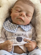Lalka Reborn 48 cm – realistyczny chłopiec z pełnego miękkiego winylu