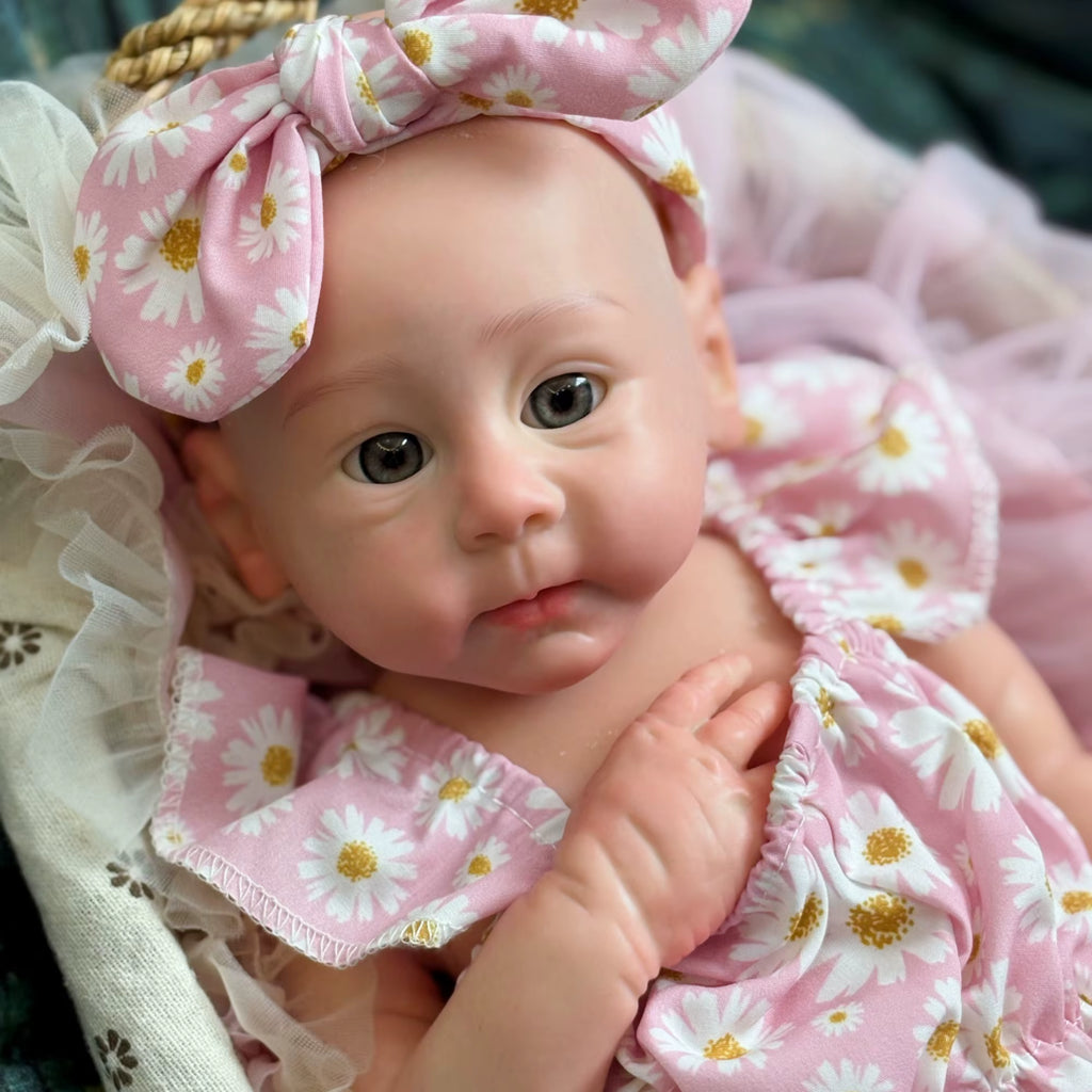 Lalka Reborn Sofia 45 cm – realistyczna dziewczynka z otwartymi ustami