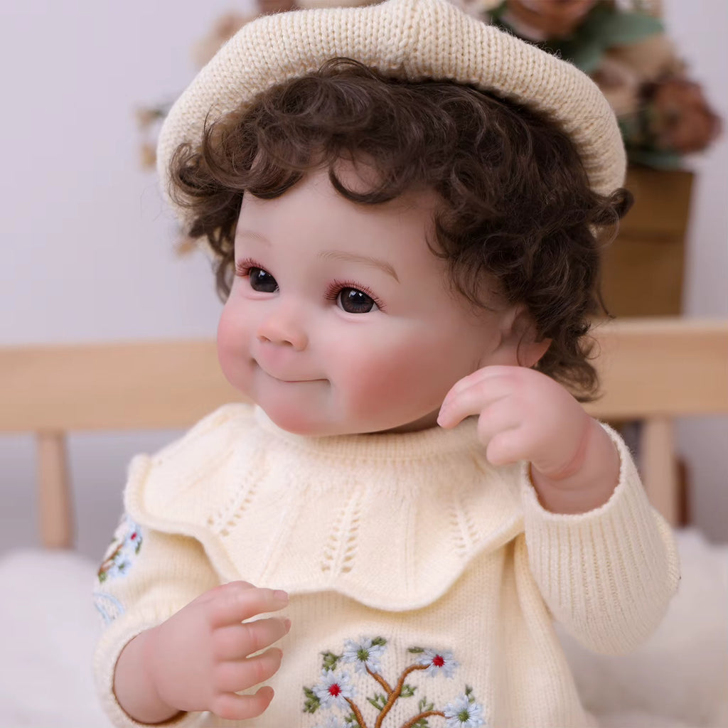 Lalka Reborn Camri 50 cm – realistyczna dziewczynka z pełnego silikonu winylowego