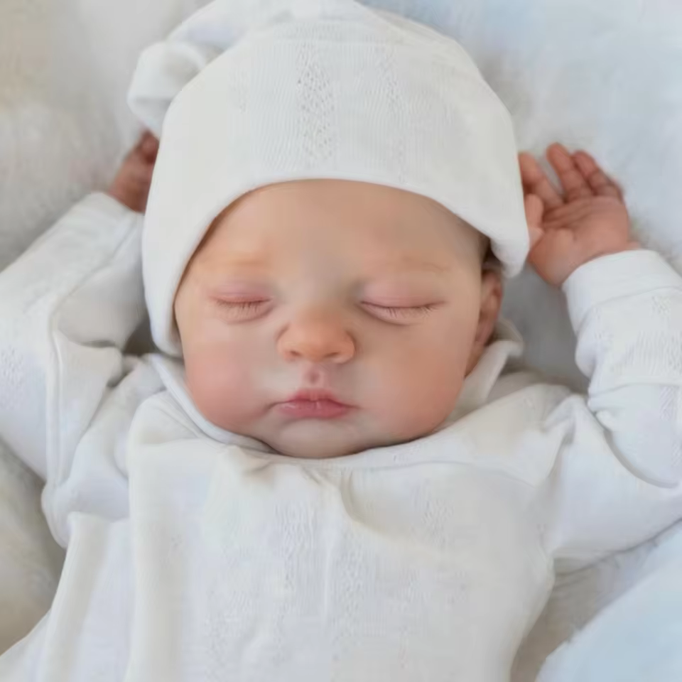 Irys 31 cm – realistyczna lalka reborn dziewczynka z pełnego silikonu
