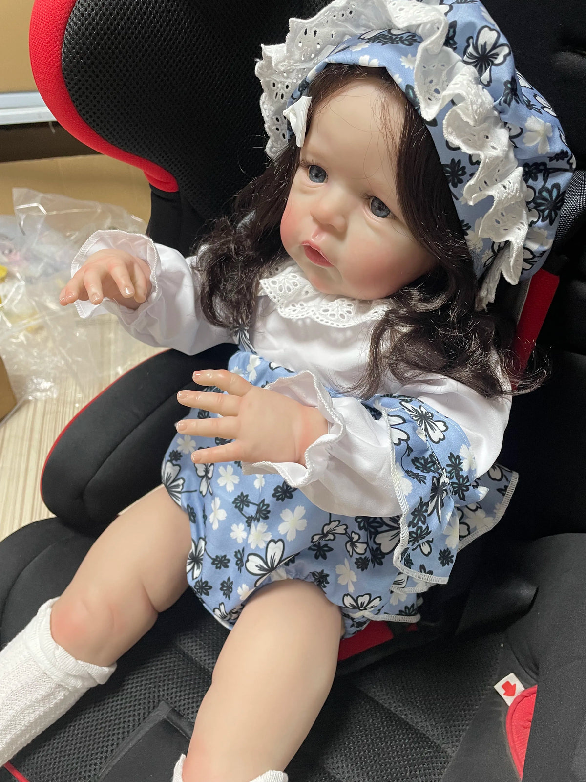 Lalka Reborn Sandie 60 cm – realistyczna lalka dziewczynka z miękkim korpusem