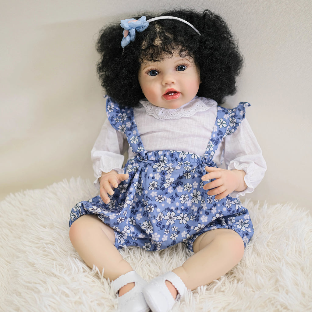 Lalka Reborn Lottie 60 cm – realistyczna lalka niemowlęca z miękkim korpusem