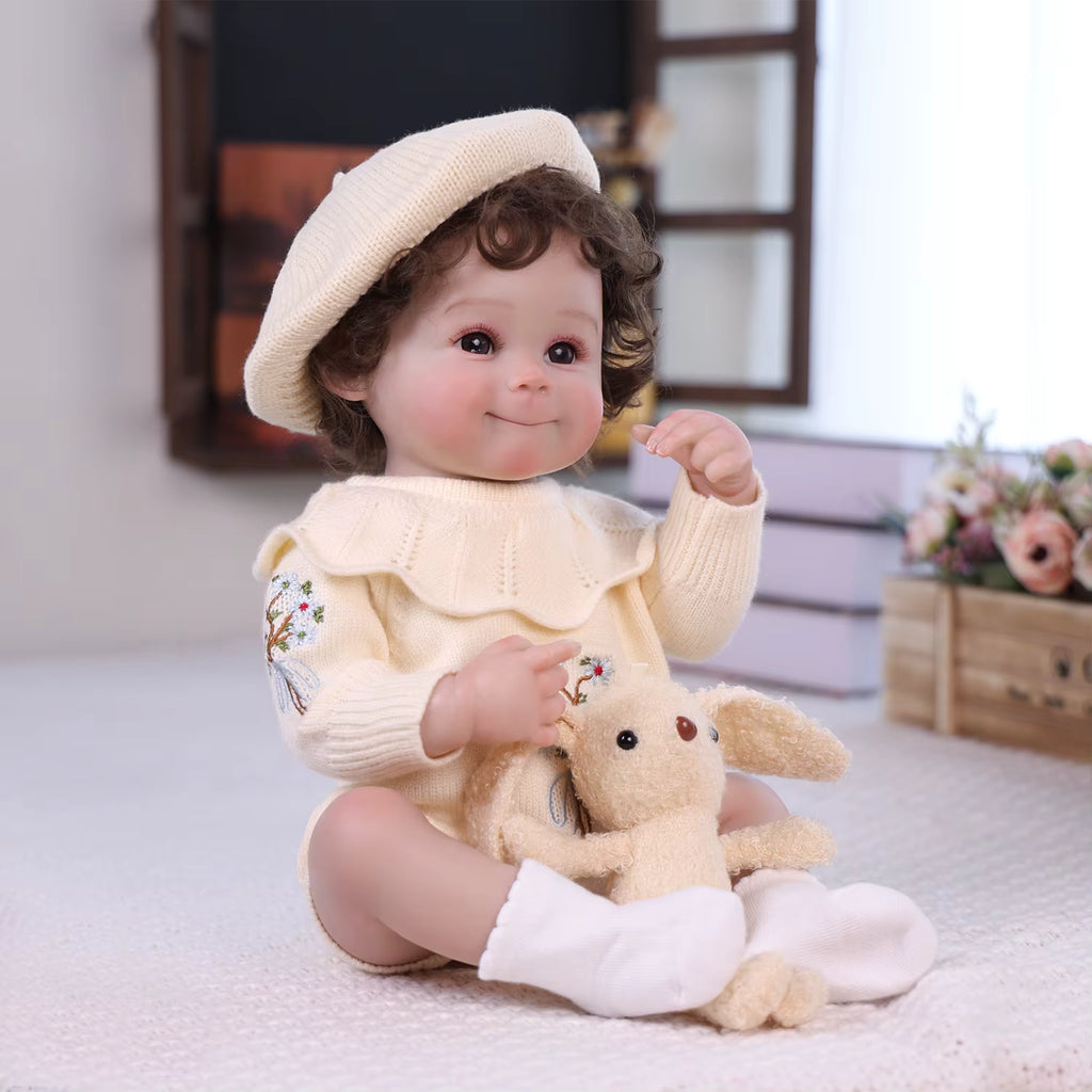 Lalka Reborn Camri 50 cm – realistyczna dziewczynka z pełnego silikonu winylowego