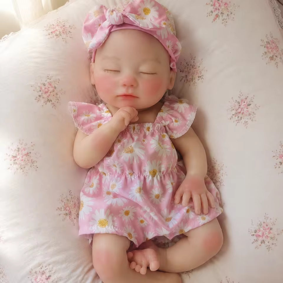 Lalka Reborn 33 cm – realistyczne śpiące niemowlę z zamkniętymi oczami