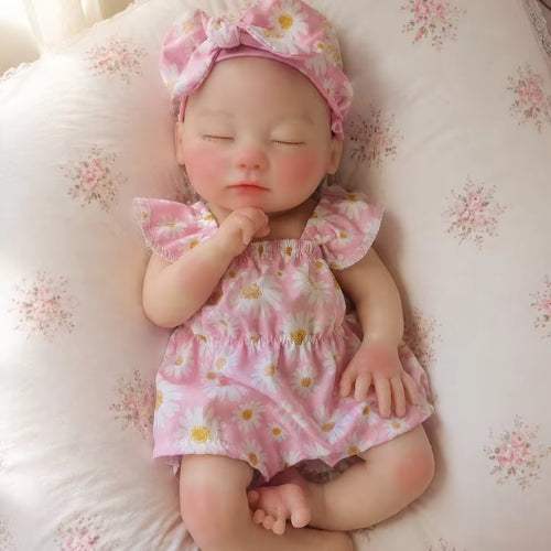 Lalka Reborn 33 cm – realistyczne śpiące niemowlę z zamkniętymi oczami