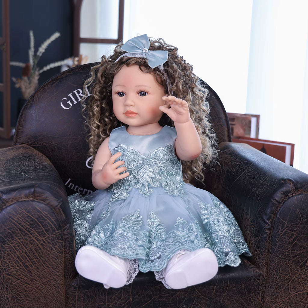 Princess Rosa 56 cm – realistyczna lalka reborn z pełnego silikonu winylowego