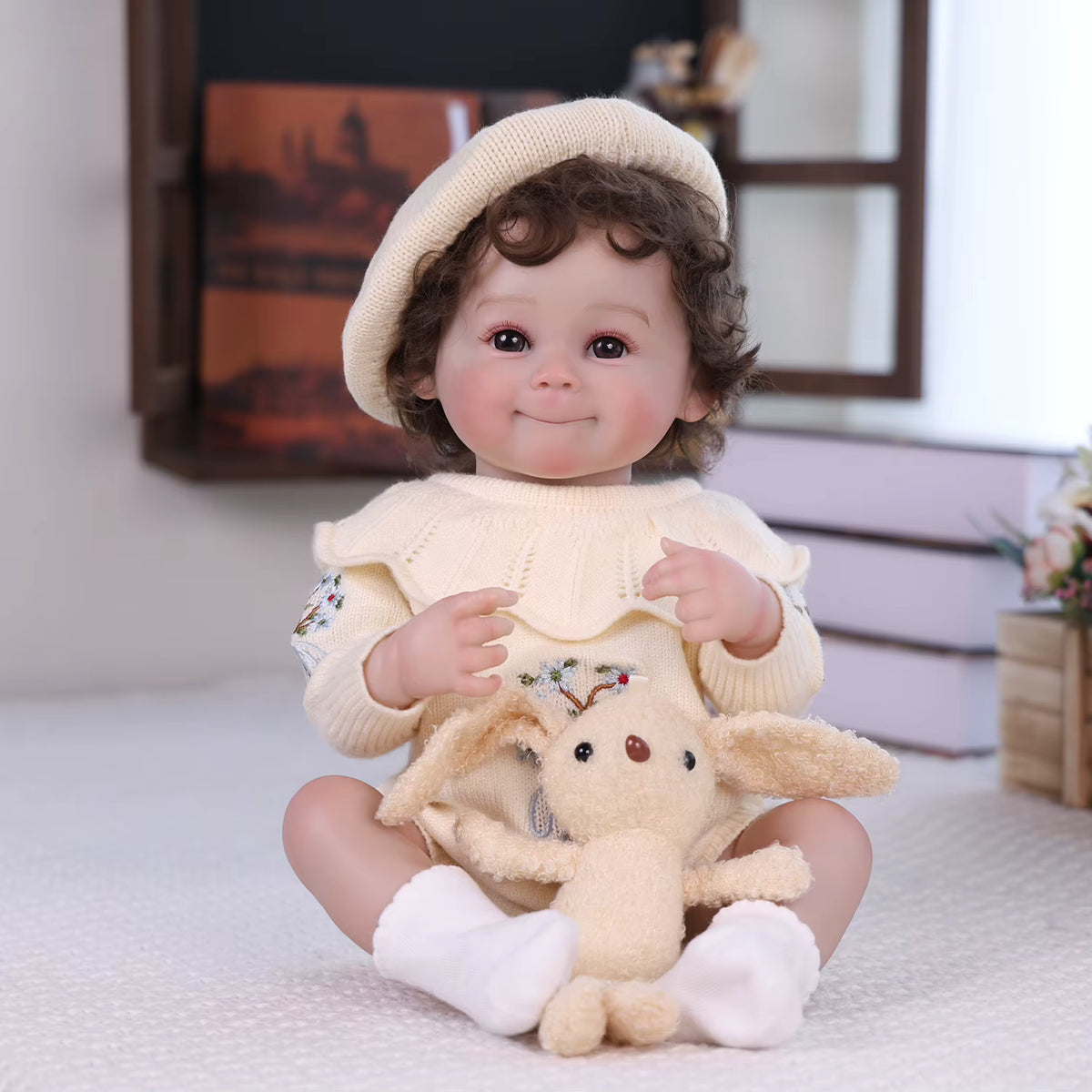 Lalka Reborn Camri 50 cm – realistyczna dziewczynka z pełnego silikonu winylowego