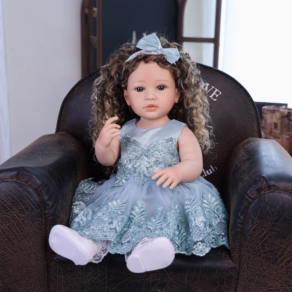 Princess Rosa 56 cm – realistyczna lalka reborn z pełnego silikonu winylowego