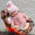 Lalka Reborn Viviene 15 cm – miniaturowa dziewczynka z niebieskimi oczami