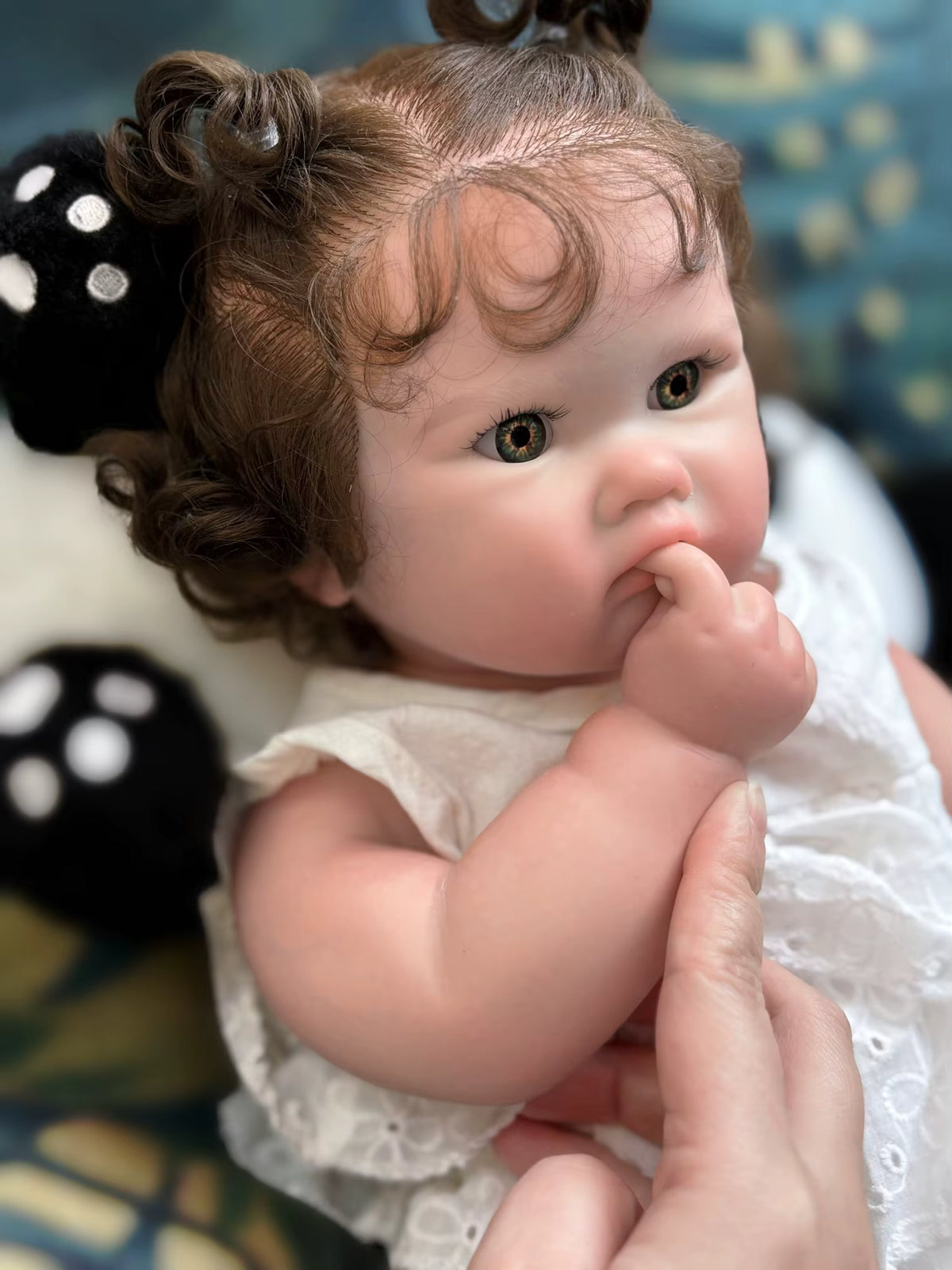 Lalka Reborn Charlotte 45 cm – silikonowa dziewczynka z otwartymi ustami