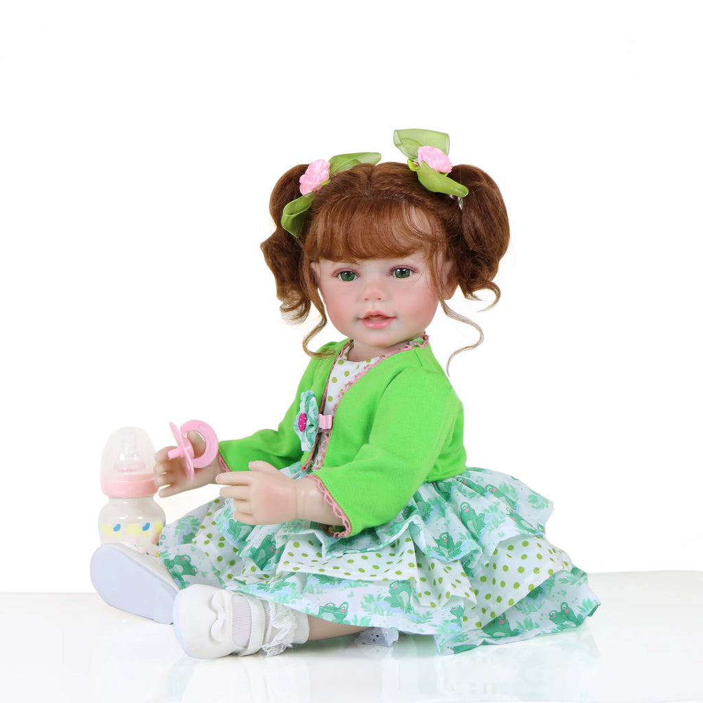 Frogy 56 cm – realistyczna lalka reborn z miękkiego winylu