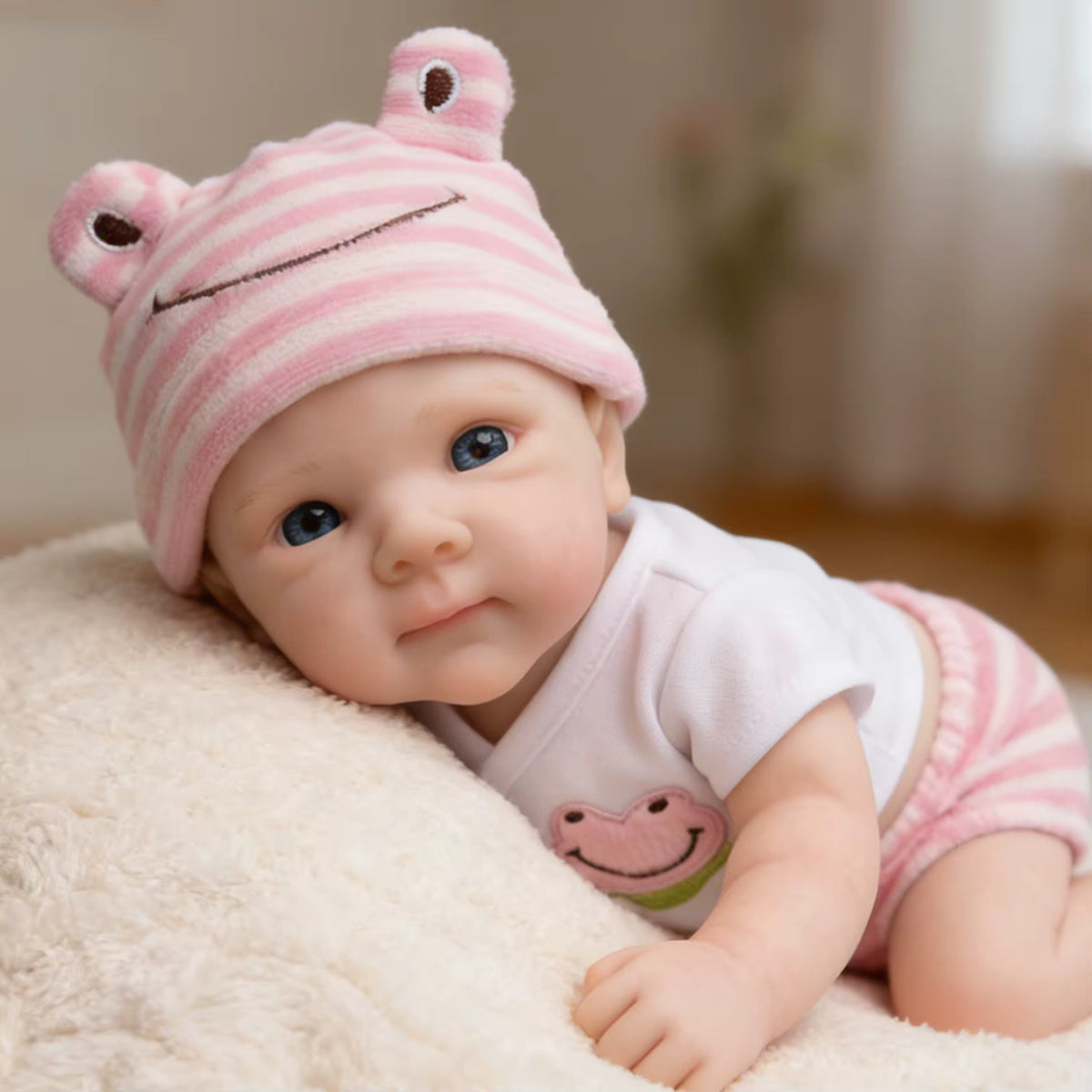 Lalka Reborn Bettie 30 cm – miękka lalka niemowlęca z pełnego silikonu