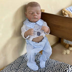 Lalka Reborn 48 cm – realistyczny chłopiec z pełnego miękkiego winylu