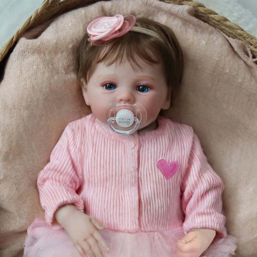 Lalka Reborn 48 cm – realistyczna dziewczynka z pełnego silikonu