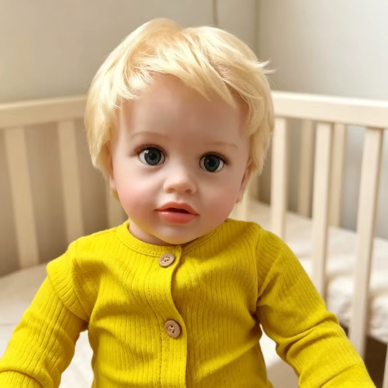 Lalka Reborn Pippa 66 cm – realistyczna dziewczynka z blond włosami
