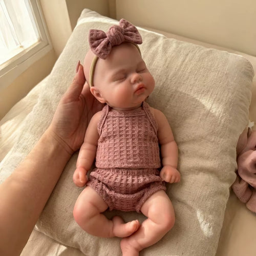 Lalka Reborn 33 cm – realistyczna dziewczynka z miękkiego silikonu